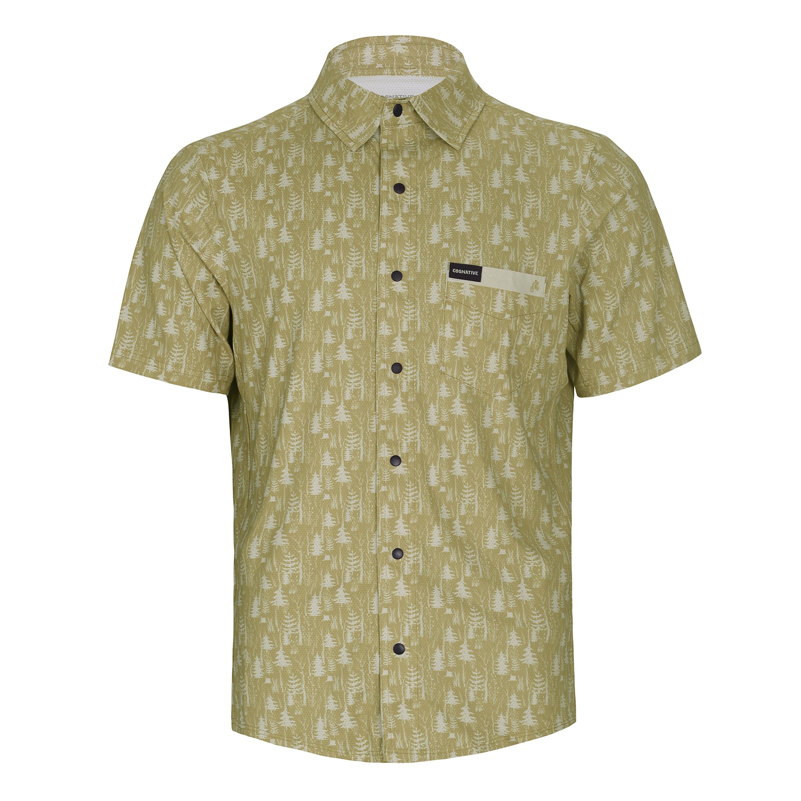 Men's Short Sleeve Catalyst Mountain Bike Button-Down Shirt