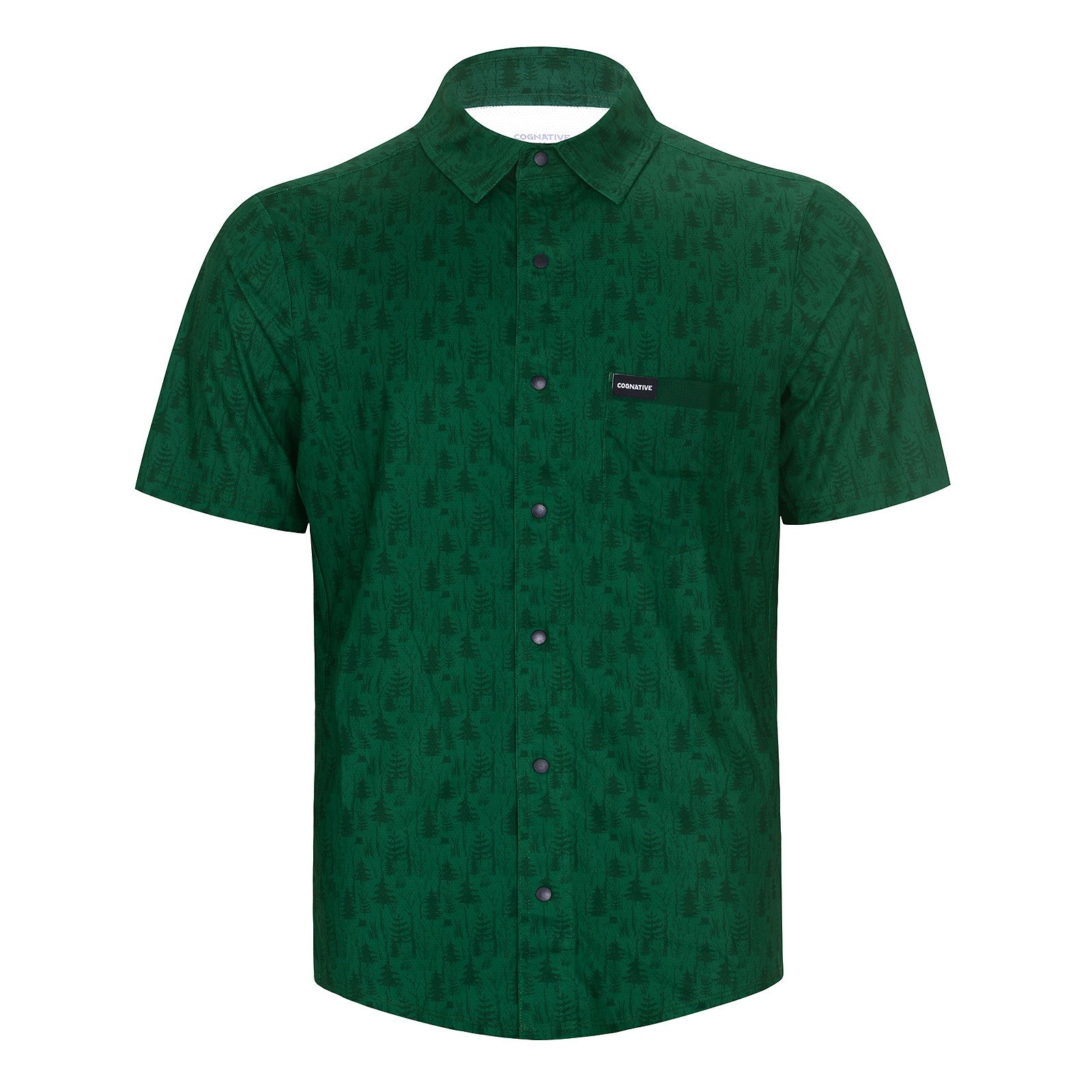 Men's Short Sleeve Catalyst Mountain Bike Button-Down Shirt