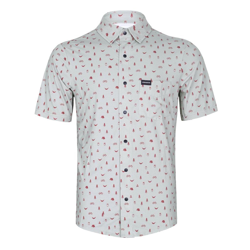 Men's Short Sleeve Catalyst Mountain Bike Button-Down Shirt | SALE
