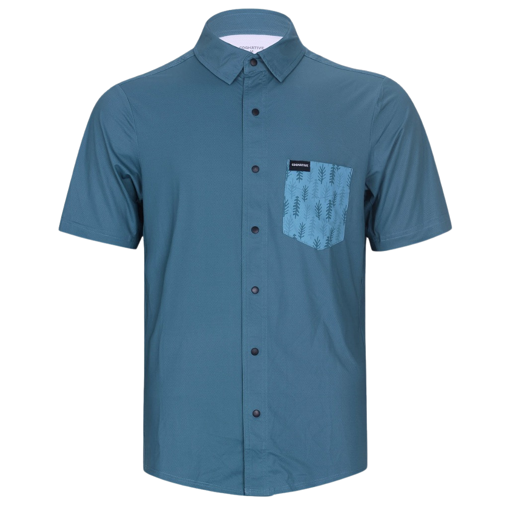 Men's Short Sleeve Catalyst Mountain Bike Button-Down Shirt | SALE