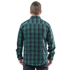 Men's Technical Mountain Bike Flannel - Green/Navy